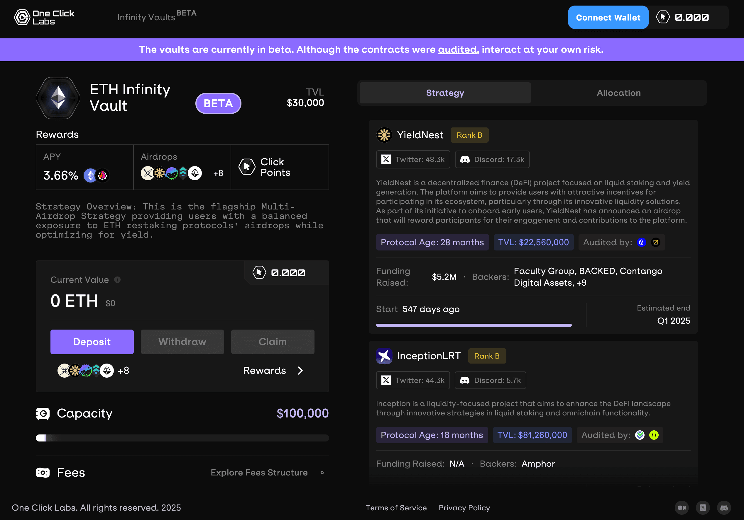 OneClick Infinity Vaults preview